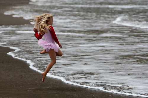 From 32 Cute Little Girl in Pink Dances photos set (uncropped) k