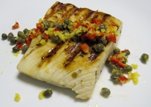 Cuban-style grilled amberjack