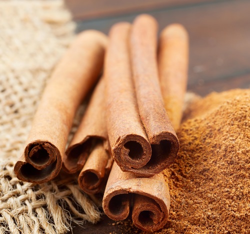 Canela, alimento termogênico