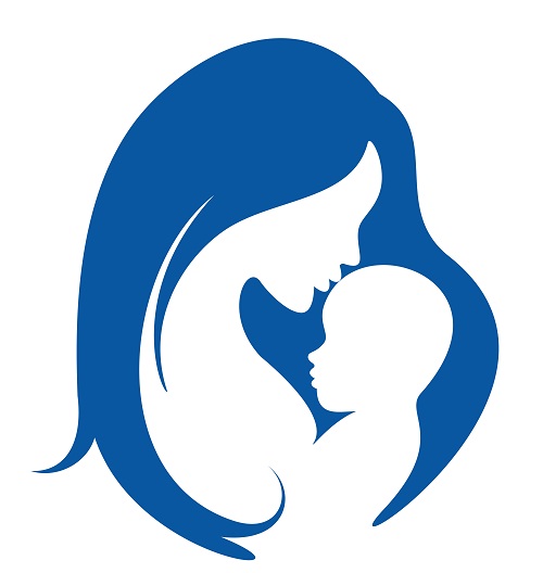 mother and baby vector symbol