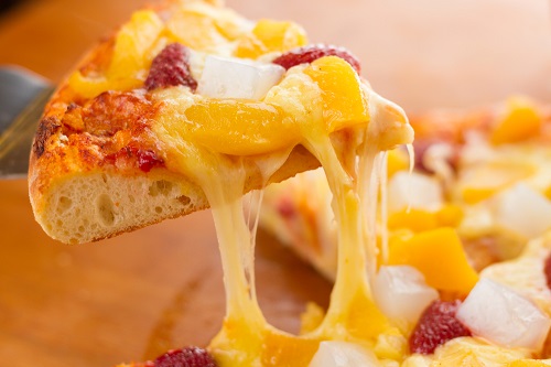 Pizza com frutas