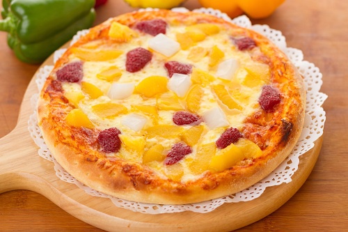 Abuse das frutas na pizza