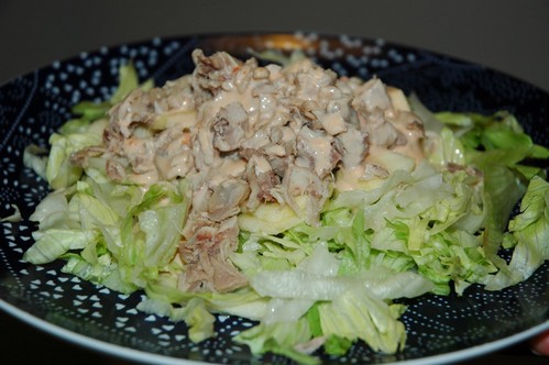 Salada de frango com abacaxi
