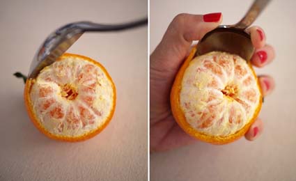 Velas com cascas de frutas