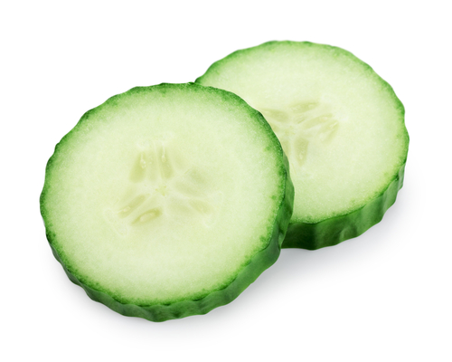 Pepino para fechar os poros