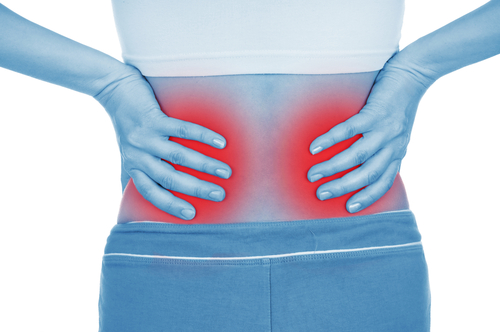 Dor nas costas pode ser problema nos rins