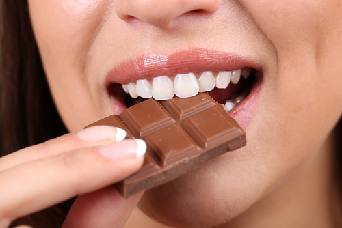Batidas de chocolate energizante