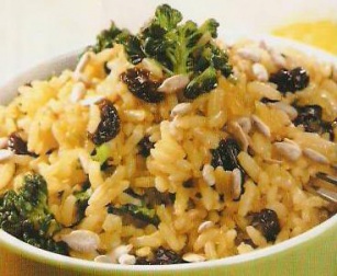 Receita de Arroz selvagem com brócolis e abóbora