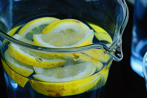 Mistura de limão para beber água com mais sabor