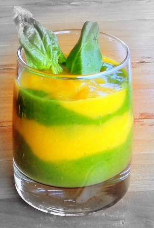 Bebidas energéticas com espinafre