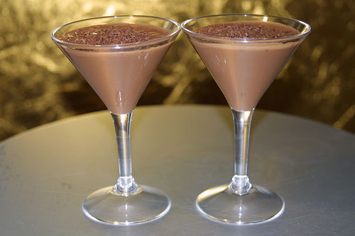Bebida com chocolate