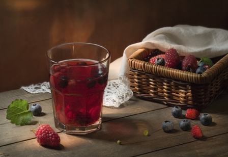 Infusões com mirtilos para desintoxicaçao