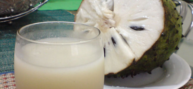 beba suco de graviola