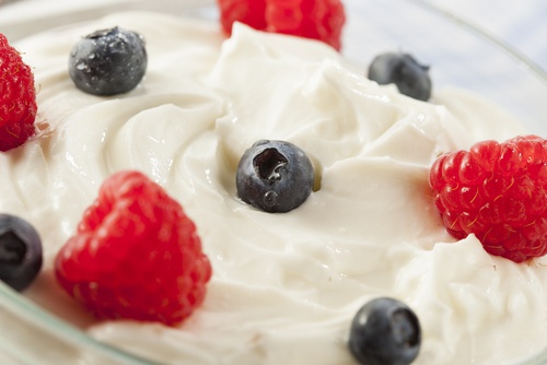 Iogurte grego com frutas