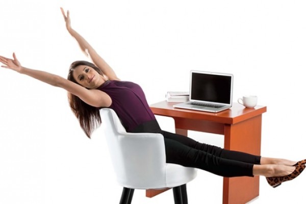 exercício escritório para relaxar