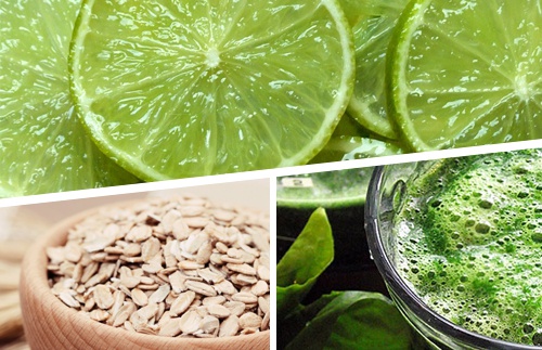 Perca peso com 3 alimentos: limão, aveia e espirulina
