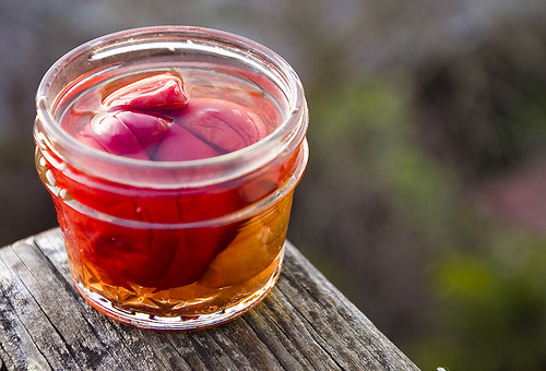 Cereja Umeboshi combate queimação ou acidez