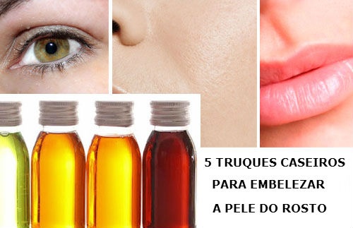 Cinco truques caseiros para embelezar seu rosto