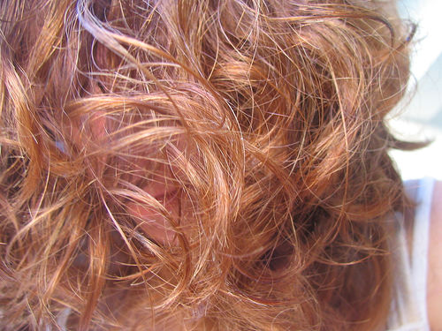 Cabelo pintado com henna
