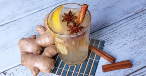Xarope caseiro com gengibre, limão, canela e anis