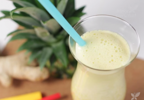 Suco de abacaxi com gengibre para tratar a celulite