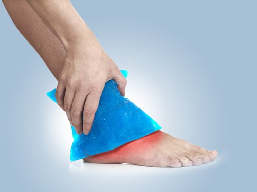 inflamação no tornozelo