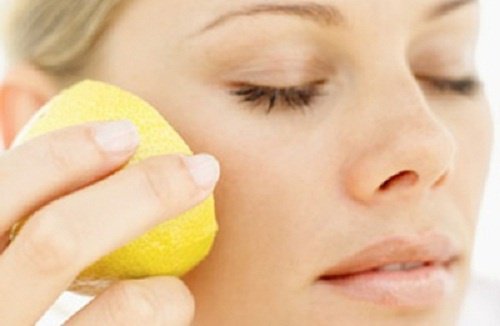 máscara natural de limão