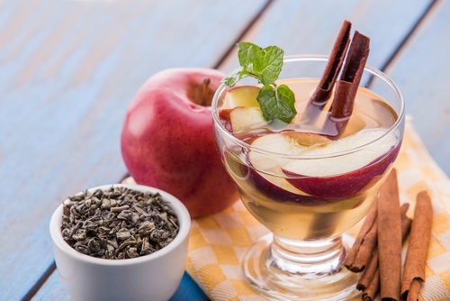 Água detox de maçã e canela
