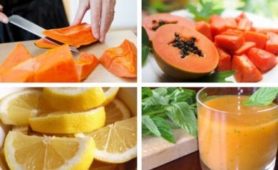 Como desintoxicar o estômago com vitamina de mamão papaia e limão