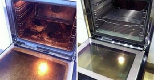 Sal para limpar sujeira no forno