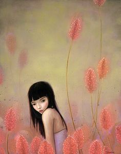 Mulher-entre-flores