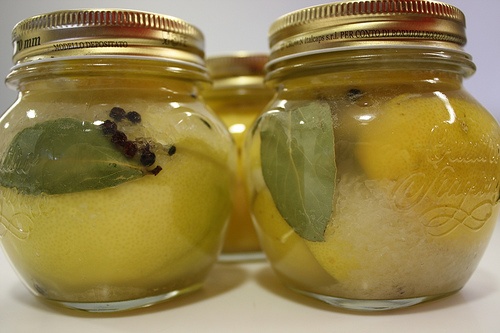 Compota de maçã em vidros