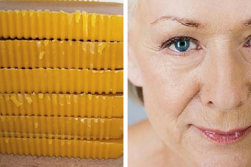 Loção antirrugas de cera