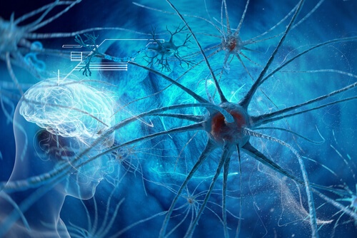 Neurônios afetados por tumor cerebral