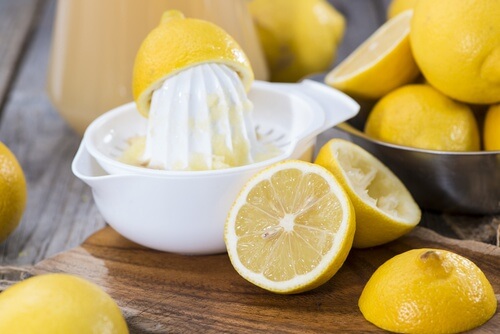 máscaras de gelatina e limão