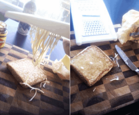 Tarefa de ralar a manteiga
