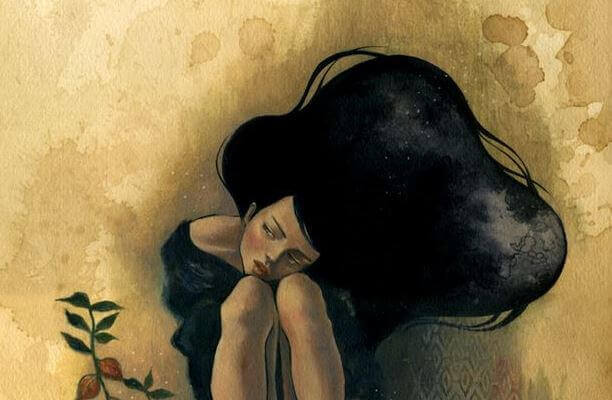 Mulher com depressão