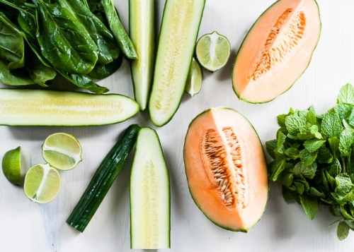 Ingredientes para fazer um suco para a fadiga muscular