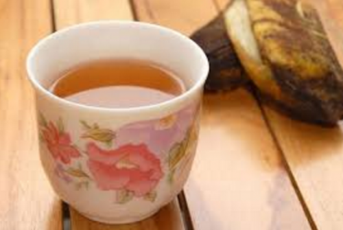 Chá de banana e canela