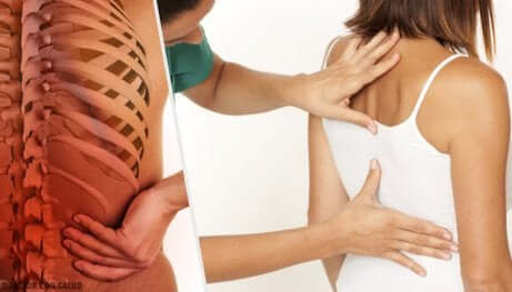 Médico examinando paciente com dores nas costas