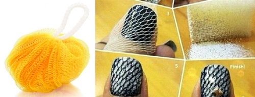 Esponja para decorar unhas