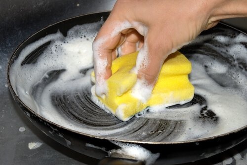 Frigideira queimada