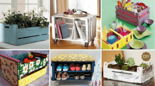 20 maneiras criativas de reciclar caixas de frutas em casa