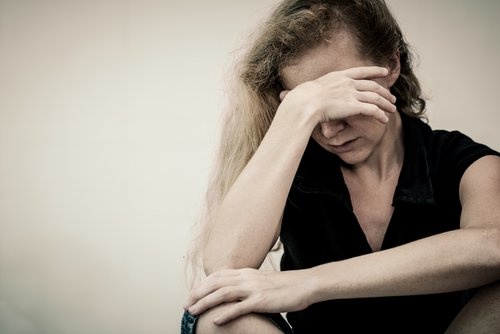 Mulher com depressão