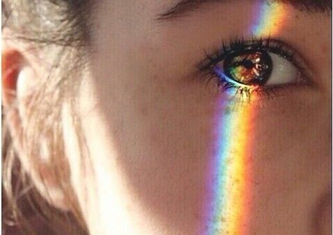 Arco íris no olhar