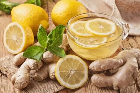Infusões de limão e gengibre para as vias respiratórias