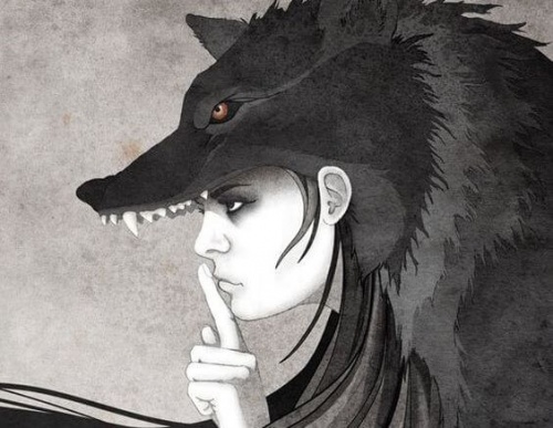 mulher-lobo-silenciando-opinião