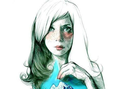 Mulher triste por não encontrar algo melhor
