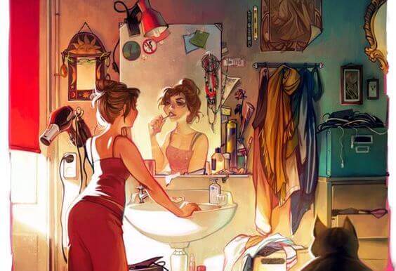 mulher_espelho_apartamento