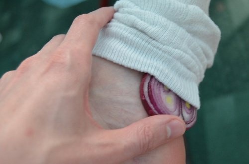 Cebola nos pés